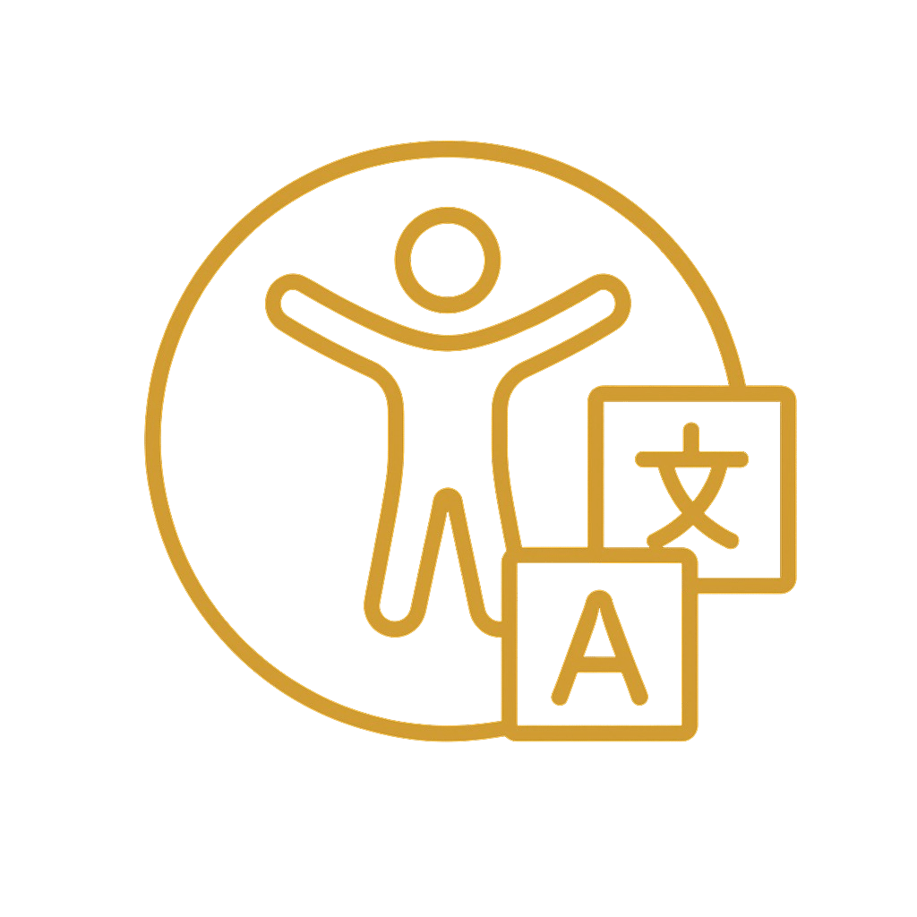 Icone Accessibilité Multilingue